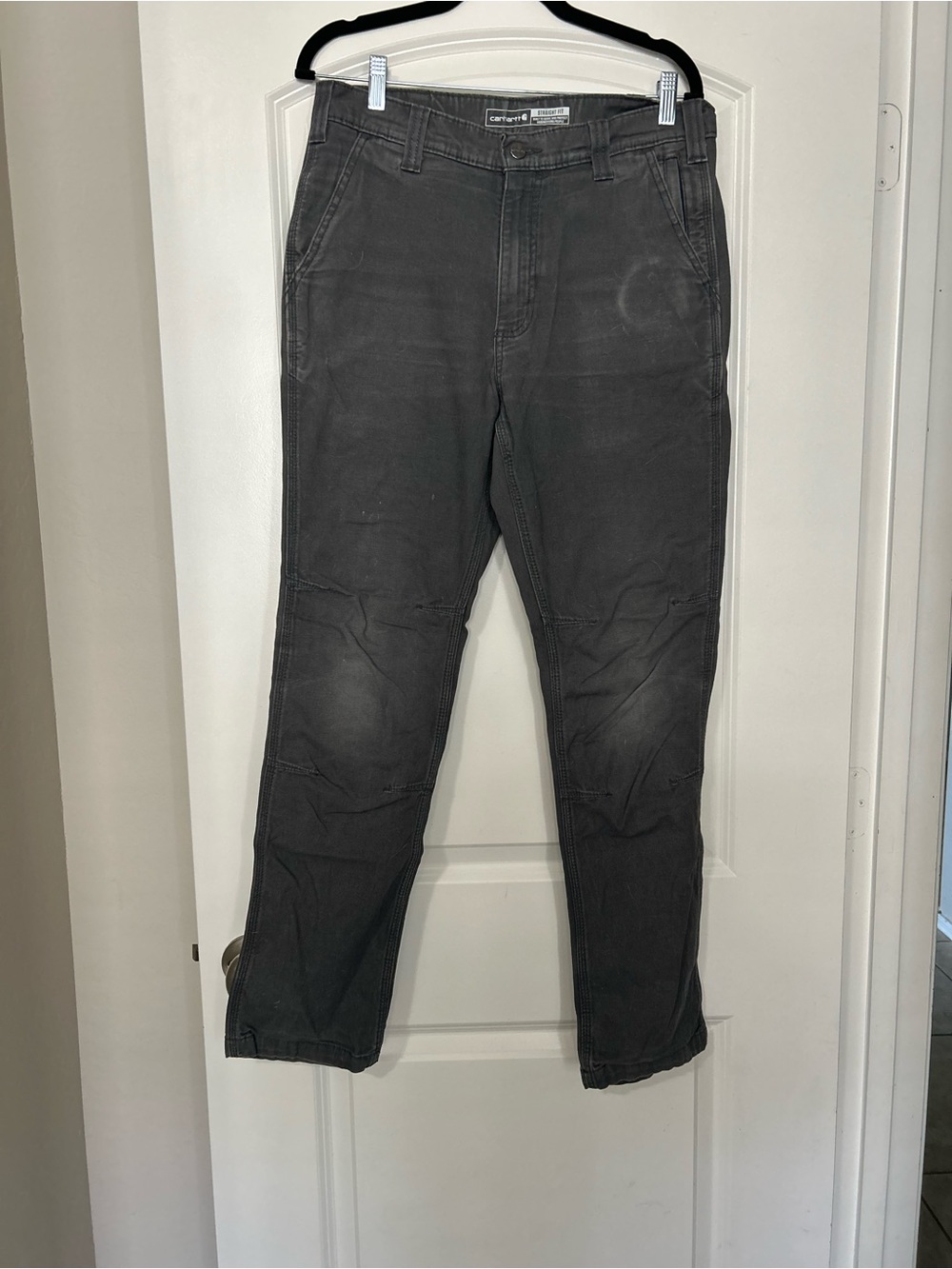 Carhartt Men's Straight Jeans in Charcoal Gray